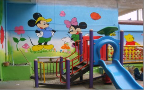 巴南区幼儿园室外彩绘